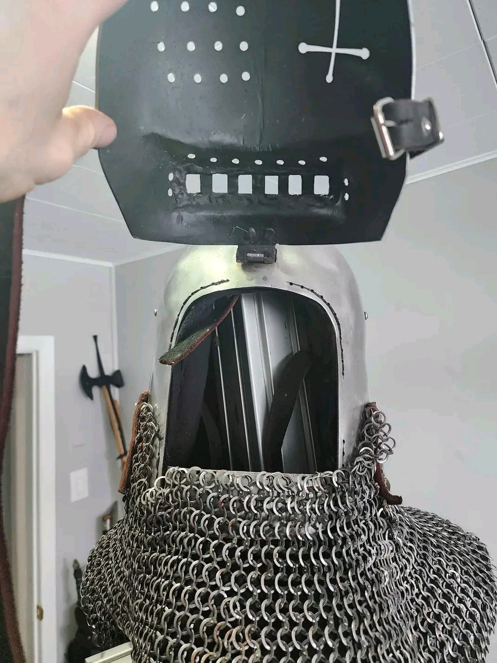 15th century buhurt helmet tempered