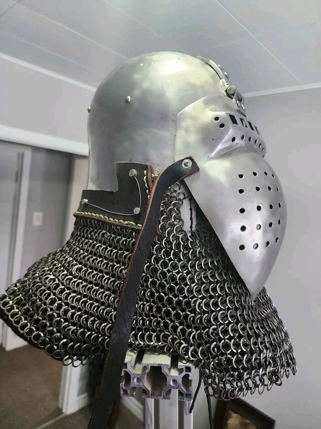 15th century buhurt helmet tempered